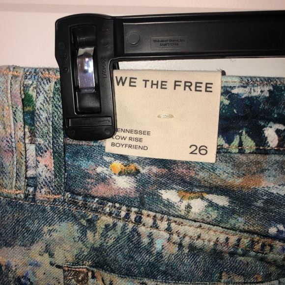 New Free People We The Free Tennessee Low-Rise Illusions Jeans Canvas Sz 26 - Picture 14 of 16